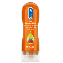 Durex Play Massage Stimulant 2 in 1 Intimate Lubricant with Guarana - 200 ml