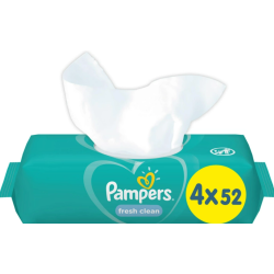 Pampers Fresh Clean wet wipes for children 4 x 52 pieces
