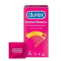 Durex, Condom Intense Pleasure - 6 Pcs