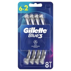 Gillette Blue3 Comfort Champions League Disposable Razors 8 pcs