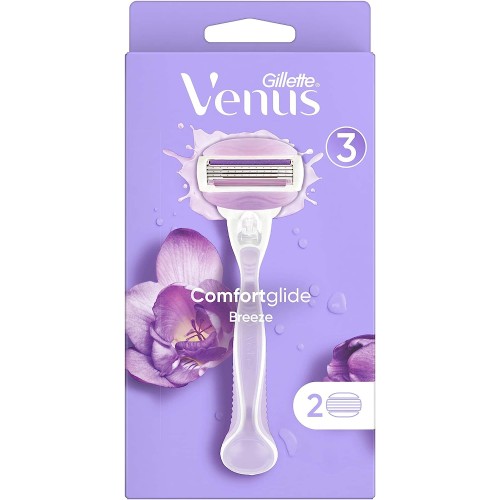 Gillette venus comfort glide breeze razor with 2 cartridges  